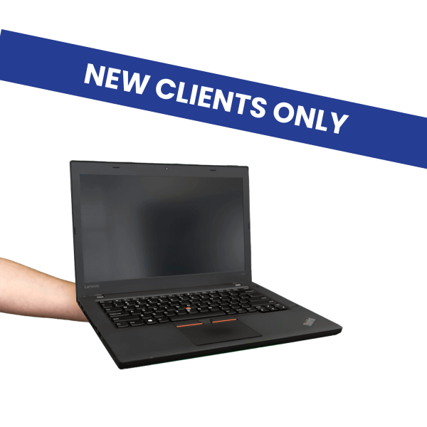 5 Free Laptops with free shipping (new clients only) *Please read description